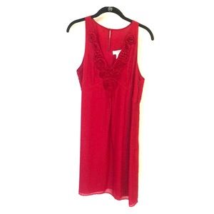Ann Taylor Loft red party dress